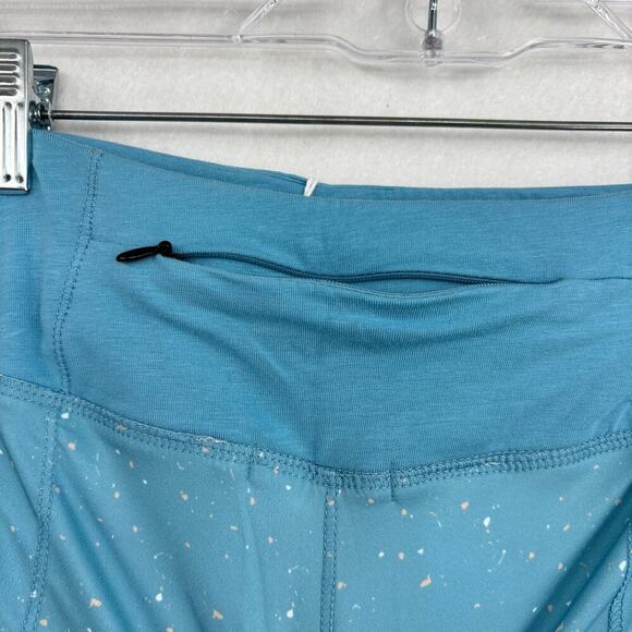 Tasc Recess Running Shorts Womens Size XL Lake Blue Speck Lined Stretch - Picture 7 of 11